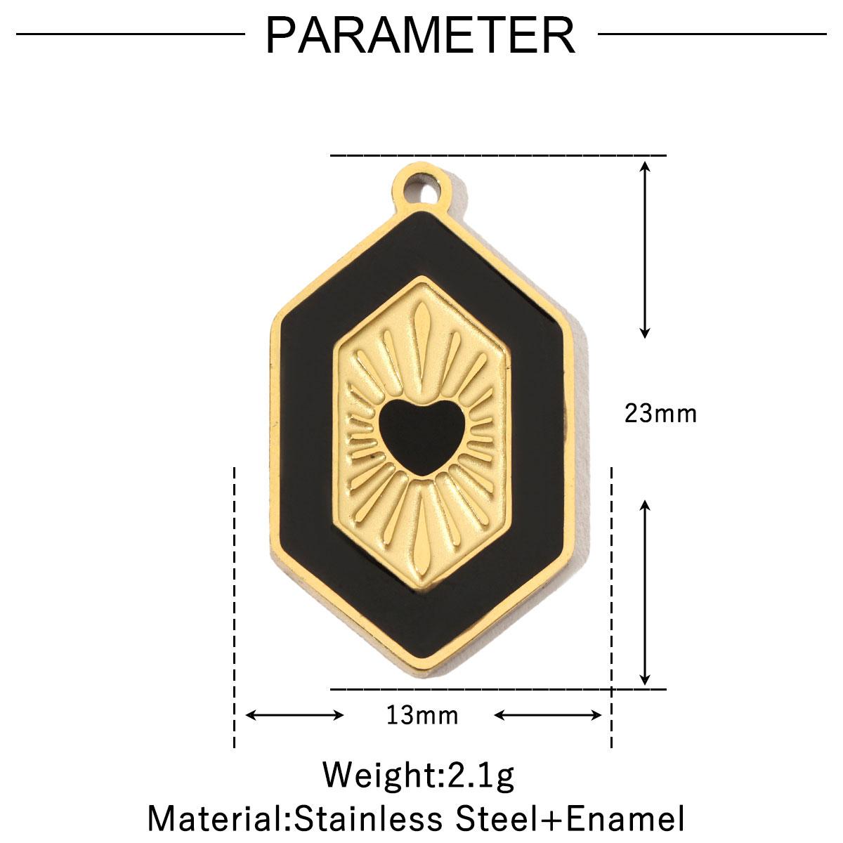 

3pcs/Lot Stainless Steel Zircon Star Round Diy Charm Women Star Cross Lock Necklace Pendant Clover Flower Jewelry