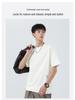Men's Summer Two-Piece Loose Bamboo Pattern Heavyweight T-Shirt