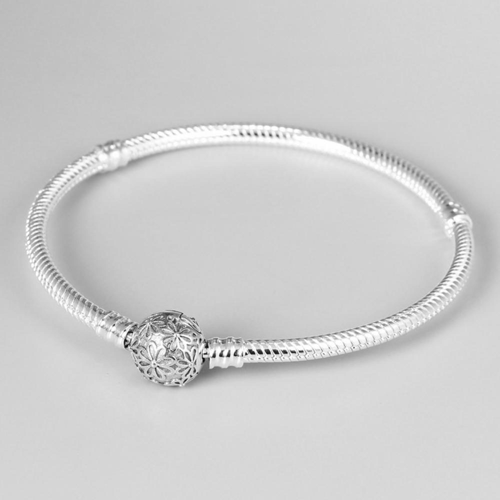 Brățară placată cu argint, model original de primăvară cu margarete, oase de șarpe, de bază, proaspătă, dulce, de lux, pentru bijuterii pentru femei