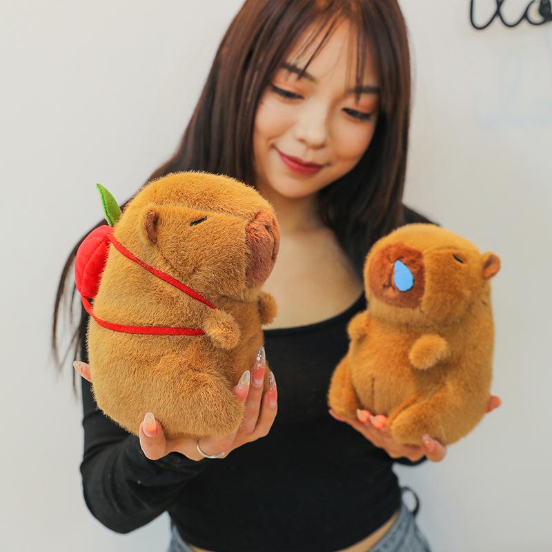 Snot Bear Kapibala Doll Plush Toy Maillard Capybara Doll Kapibala Pillow