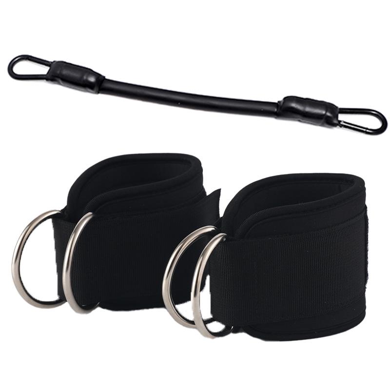 Bandas de Resistencia Elásticas para Tobillo para Entrenamiento de Piernas y Cadera con Hebilla