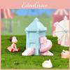 Adorable Resin Playground Micro Landscape Diy Cake Decoration Accessories Ferris Wheel Slide Carousel