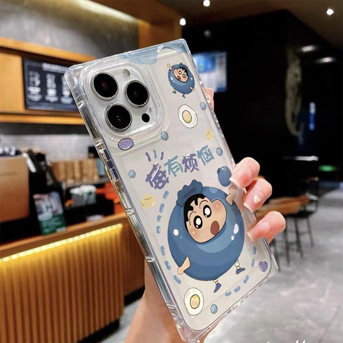 

Anti-fall Mobile Phone Case for Apple Ice Crystal Cube Bare Metal Feel Transparent Four-corner Anti-fall Shell High-end Airbag Anti-fall Shell For iPhone 16PROMAX