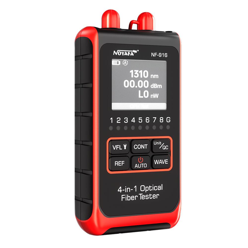 Noyafa NF-916 4 in 1 Fiber Optical Power Meter Visual Fault Locator VFL REF FC SC ST Rj45 Fiber Optic Cable Tester Network Tools NF-916