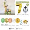 58pcs Wild Jungle Party Theme Gold Number 1-9 Balloon Garland Kit Birthday Baby Shower Gender Reveal Party Supplies Decorations