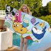 A-Adventure Time Microfiber Blanket Quick Drying Beach Towels Oversized Printing Super Absorbent Pool Towel Blanket