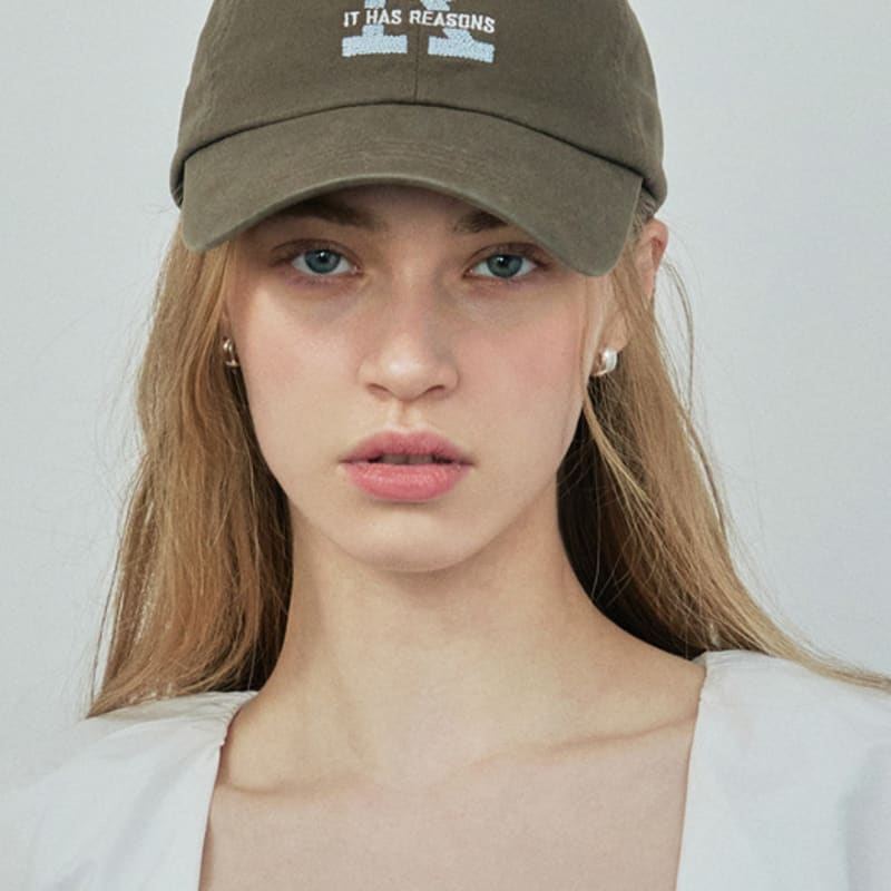 

her WASHED R BALL CAP / BROWN BROWN