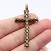 Large Crosses Detailed Religious Charm Antique Bronze Zinc Alloy Jewelry Making Supplies Necklace Making DIY Charms