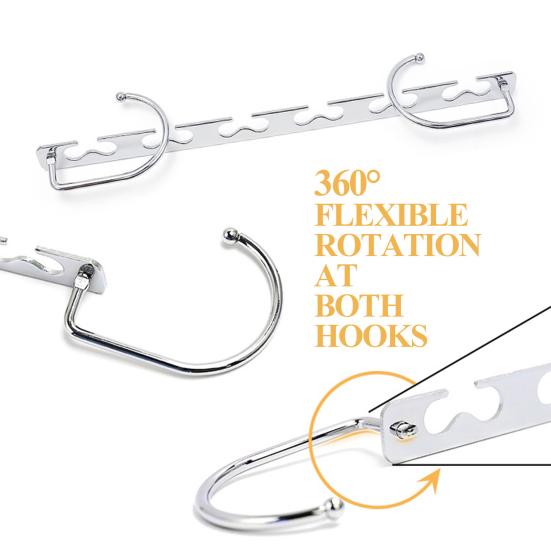 Věšák na kabáty Organizér do šatníku Otočný o 360 stupňů Design s 5 sloty Vysoká nosnost Úsporný úložný věšák