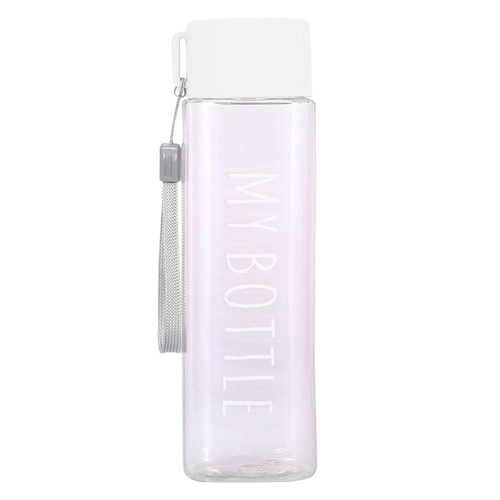 

1PC 500ml Large Capacity Sports Water Cup Men Women Summer Outdoor Portable Plastic Water Bottle Coffee Juice Cup Water Bottle білий