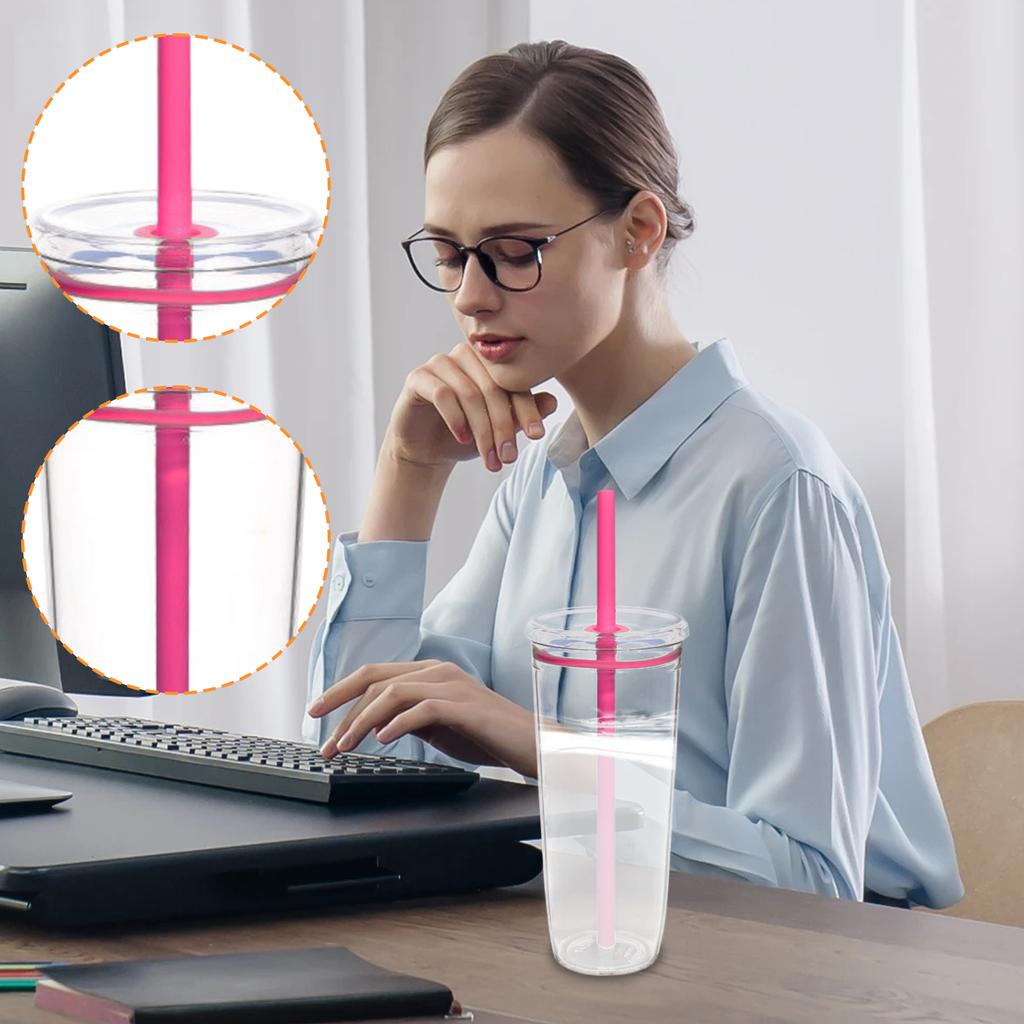 Straw Cup – Macaron Tone Portable Drinking Cup For Daily Use