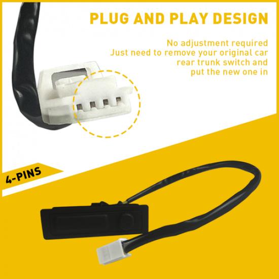 Fit 2013- Nissan Pathfinder Tailgate Release Button Switch Trunk 25380-3JA0A