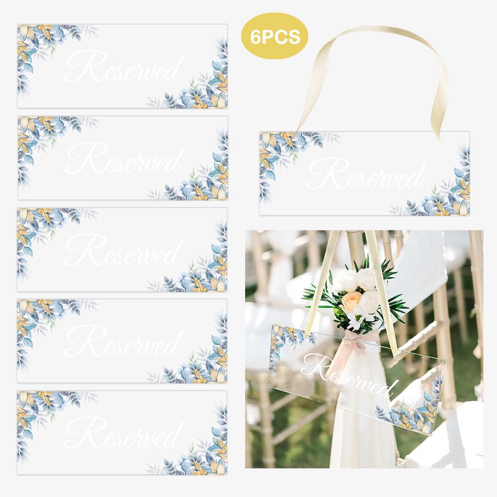 Acrylic Wall Sticker MKL004: Wedding Chair Yellow Grass Hanging Decoration.