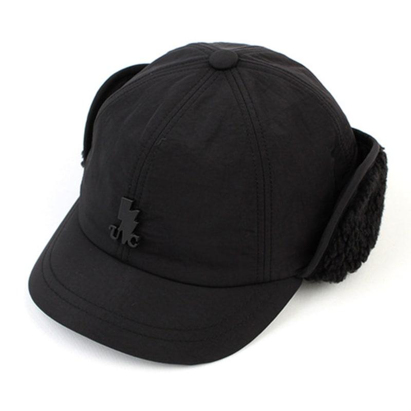 

Universal chemistry poly black half earflap cap FREE