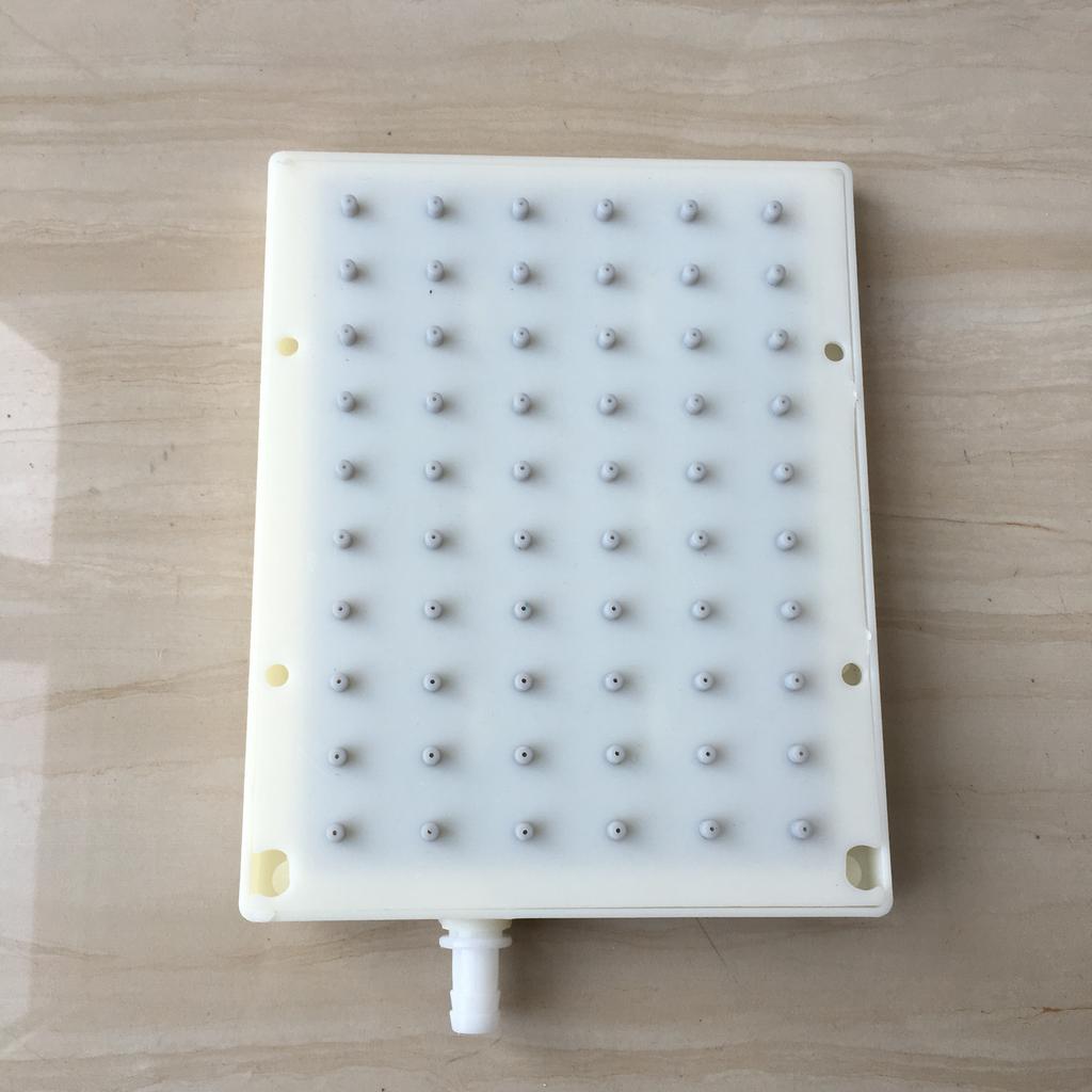 MTTUZK ABS Rectangular 140*178mm Shower intubation type interface Shower head 6 X 10 holes Top Spray Shower Head Accessorie