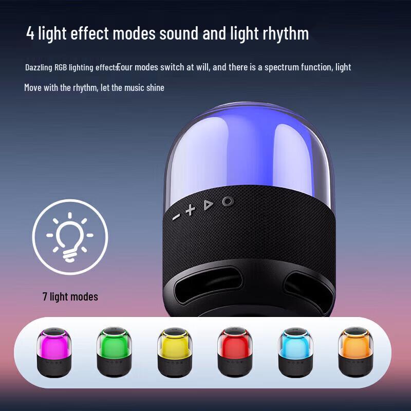 XiaoDu Smart Bluetooth Speaker with RGB Lighting