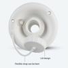 RV Gravity Fresh Water Fill Inlet Round with Lid Anti Lost Strap Anti Overflow PP for Trailer Motorhome