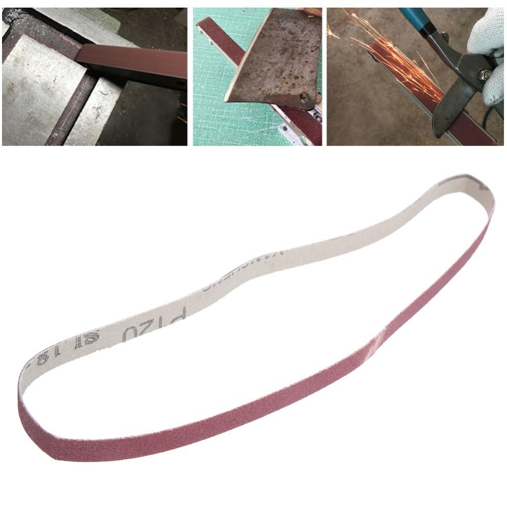 10pcs 3/8 x 21 Inch Sanding Belts 533 x 9mm Sandpaper Sander Belts Wood Working