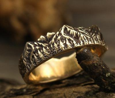 Ancient Gold Forest Ring - Trendy Cross-Border Hot-Selling Jewelry