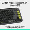 Logitech POP ICON KEYS Keyboard Bluetooth Office Keyboard Wireless Keyboard AI Portable Keyboard Laptop Keyboard