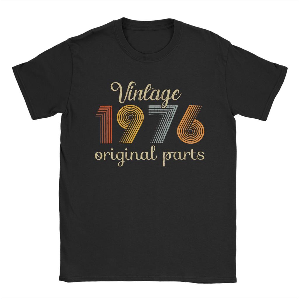 Vintage Vintage 1976 Limited Edition TShirt Men Round Neck 100 Cotton T Shirts  Short Sleeve Tees Plus Size Tops