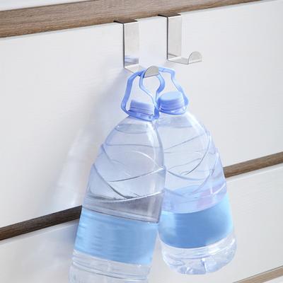 4 Stück Türhaken an der Rückseite, rostfrei, verformungssicher, stark belastbar, für Kleiderbügel, Handtücher, Organizer, Schrank