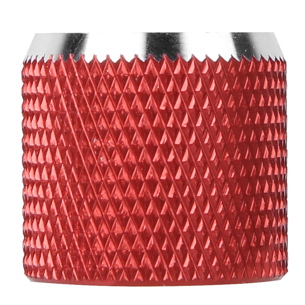 3Pcs Electric Guitar Control Knob Red Metal Bass Musical Instrument Accessories 6mm