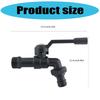 Single Handle Outdoor Water Tap Weatherproof Design Rotating Nozzle Maintenance Without 1/2x3/4 for Garden Hose Connection