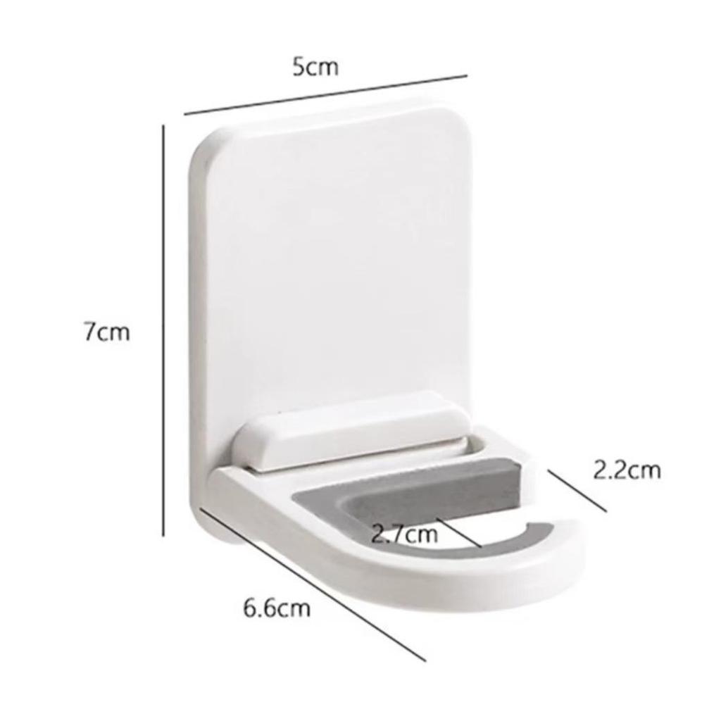 Broom & Mop Wall Mount: No-Drill Hook Clip for Door Storage