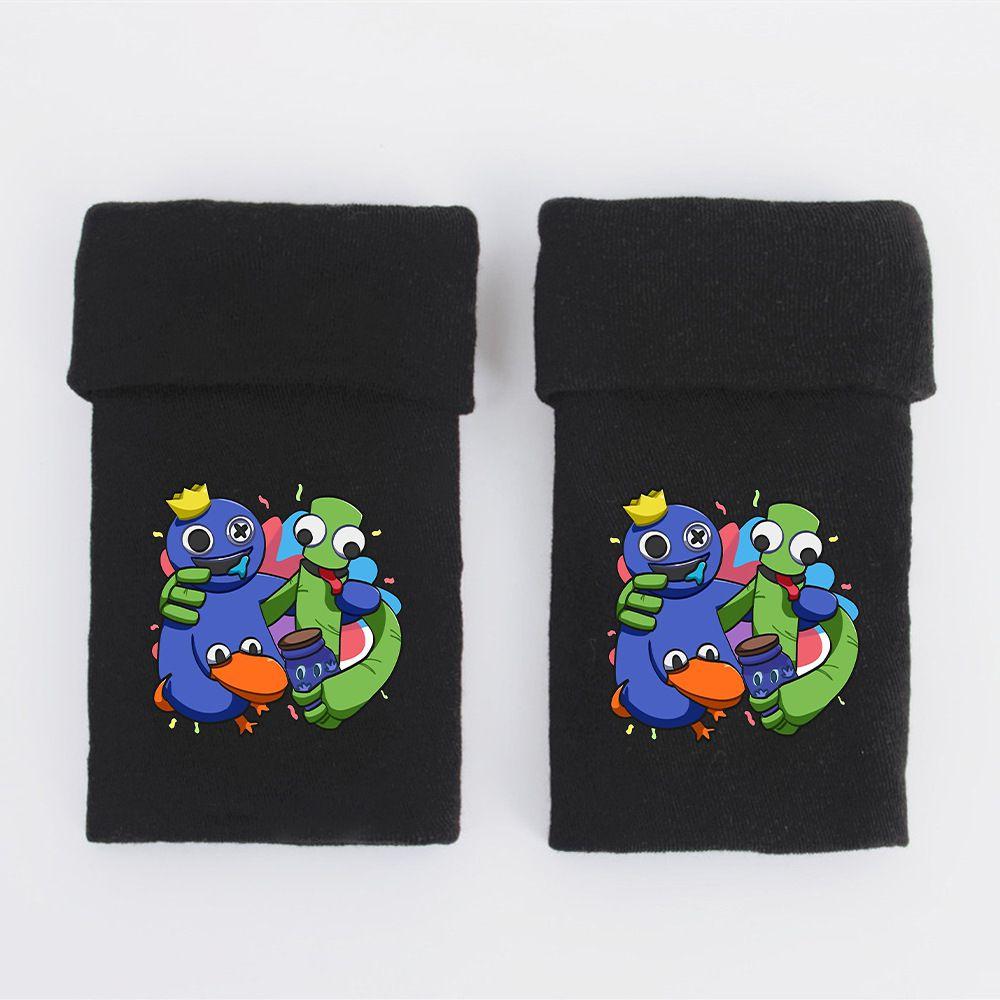 Rainbow Friends Half Finger Gloves Warm And Stylish For Autumn And Winter