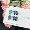 Handmade Super Flash Nail Stickers: Hand-Painted Butterfly and Cat Eye Designs In Euro-American Style