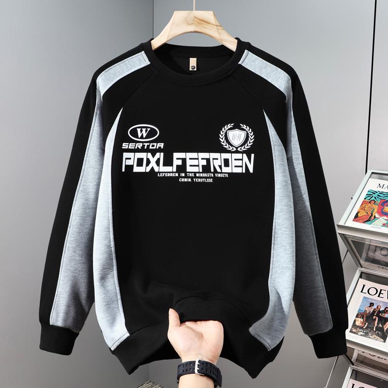 Plus Size 5XL-11XL Fashion Autumn Oversize Sweatshirts for Men Clothes Long Sleeve Tops Casual Men's Pullovers