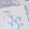 5 Pcs Bow Metal Silk Ribbon Spray Nail Art Charms - Cute French Bowknot Decorations