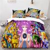 Cartoon 3d Saint Seiya Printed Bedding Set Anime Duvet Cover Pillowcase Adult Kids Comforter Cover Set Twin Full Queen King Size
