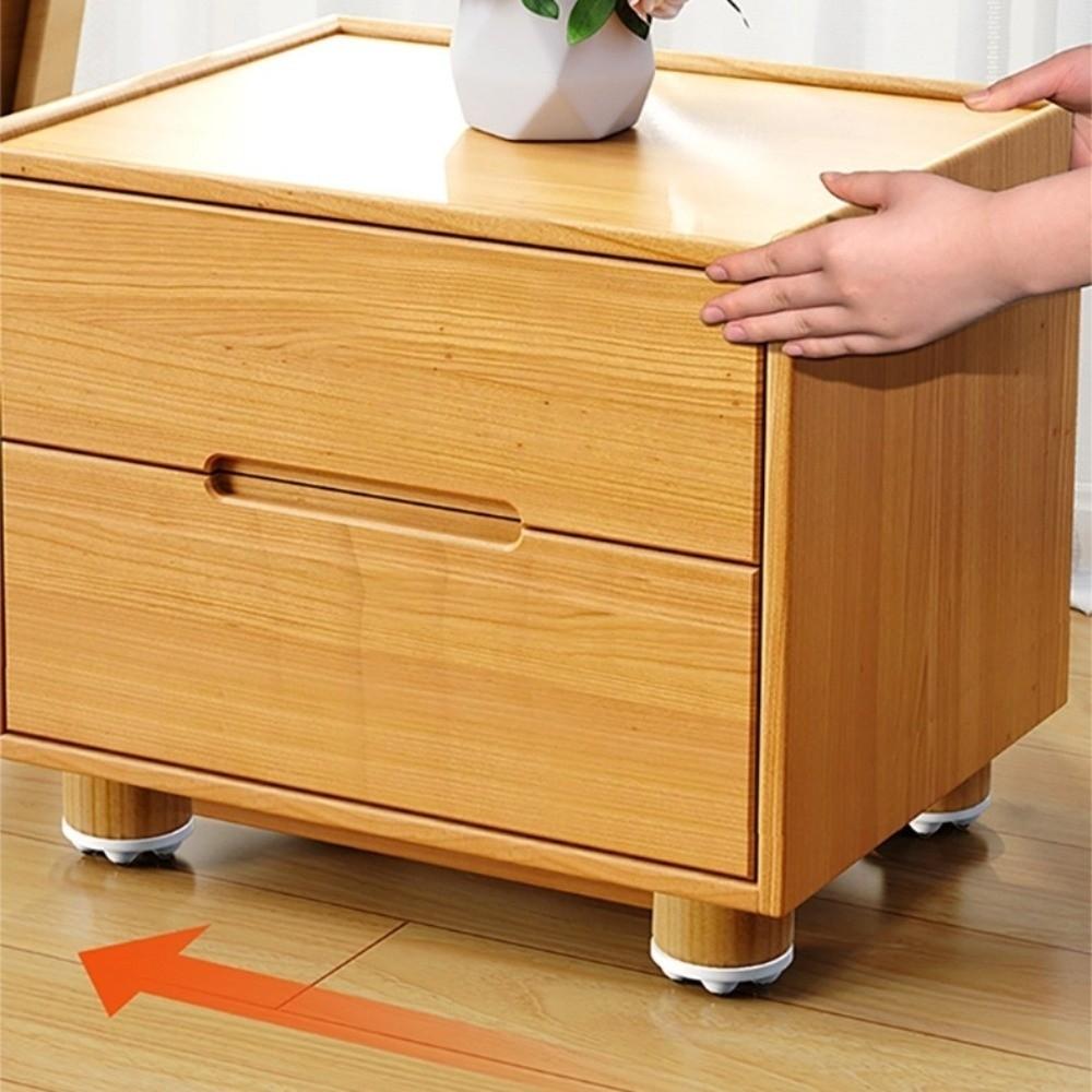 4pcs 5 Beads Self Adhesive Caster Wheels 360° Rotating Furniture Casters Wheels Furniture