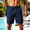 Pantalones Cortos Deportivos Casuales de Secado Rápido para Hombre para la Playa con Cintura Elástica Cordón y Bolsillos Tejido Ligero Transpirable para Actividades al Aire Libre
