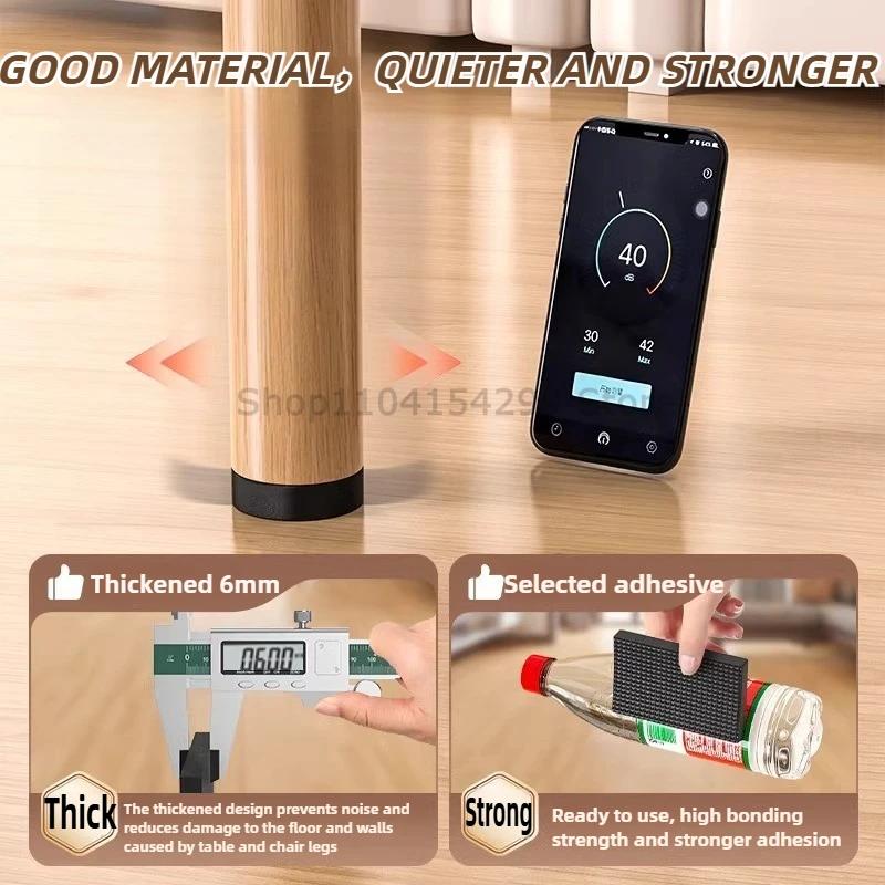 DIY Anti-slip Furniture Pads Mute Mats Bumper Damper Thick Non-Slip Pad Foot Cover Self Adhesive Table Chair Foot Protection Pad