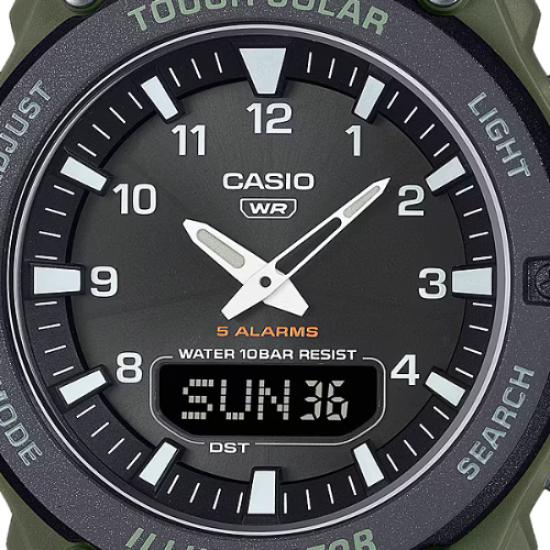 Casio Collection Tough Solar Khaki Watch AQ-S820W-3BJF Men's