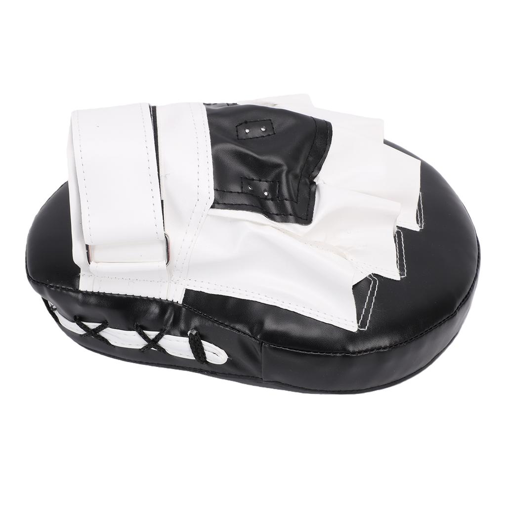 Boxing Curved Punching Mitt PU Leather Boxing Pad with Strap for Taekwondo Training