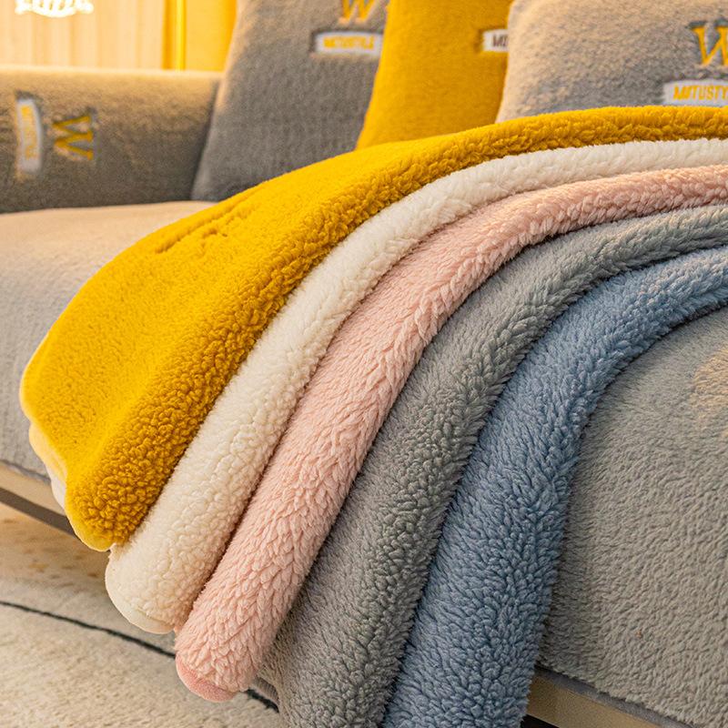 Polstr na pohovku Zimní fleece Polstrovaný Potah na pohovku Protiskluzová potahová látka