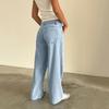 Women's Color Jeans Loose Casual Straight Leg Wide Leg Pants