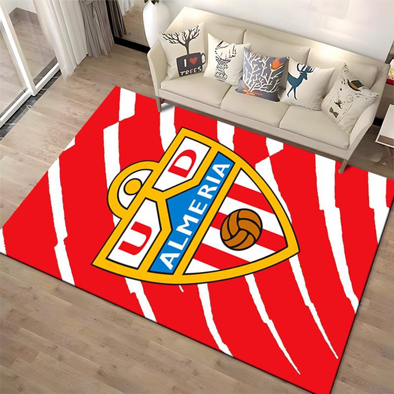 Red Soccer Team Designed floor mat, suitable as a non-slip mat for the living room or bedroom sofa
