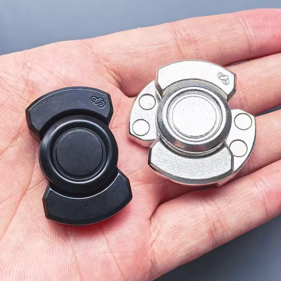 Metal Magnetic Slider Gyroscope Deformation Hand Spinning Card Mini EDC Decompression Adult Fidget Toy Anti Anxiety