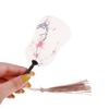 2Pcs 1:12 Dollhouse Miniture Simulation Palm-Leaf Fan Model Toy Home Decoration Accessories