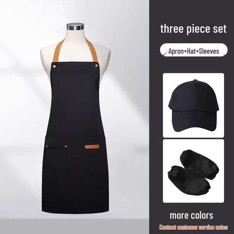 Custom Logo Waterproof Waist Apron for Milk Tea, Hot Pot, and Coffee Shop Staff