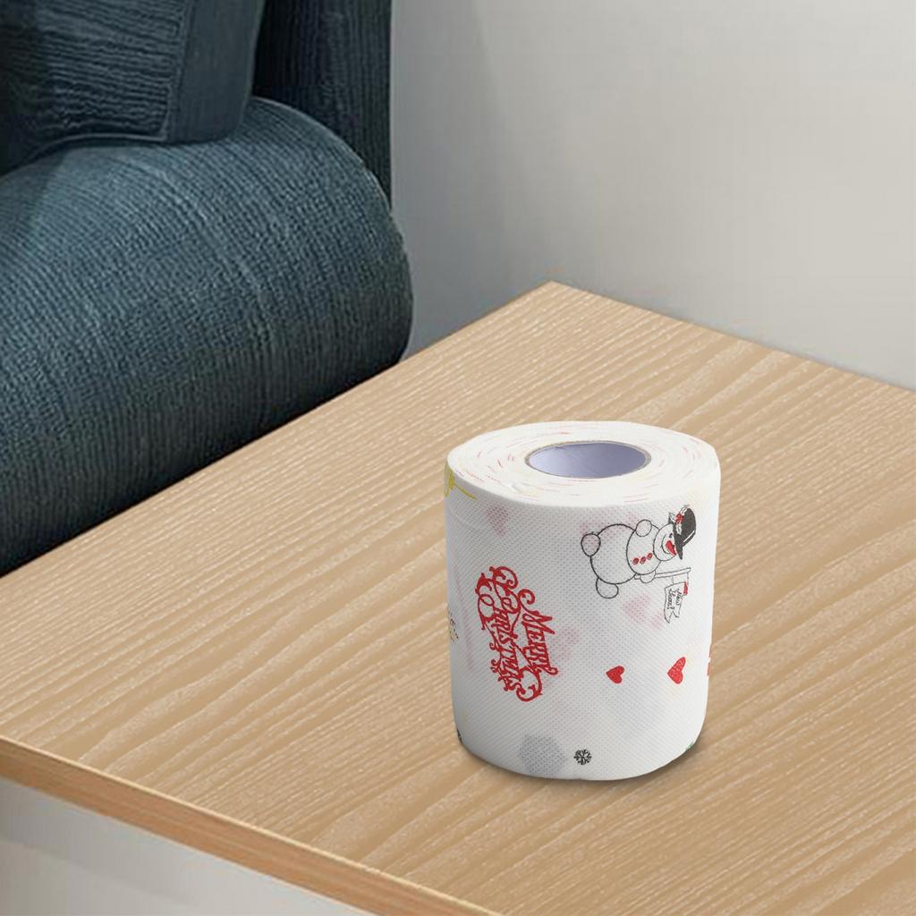 Weihnachts-Toilettenpapier Lustiges Toilettenpapier Weihnachtsdeko Papier Badezimmer Spaß