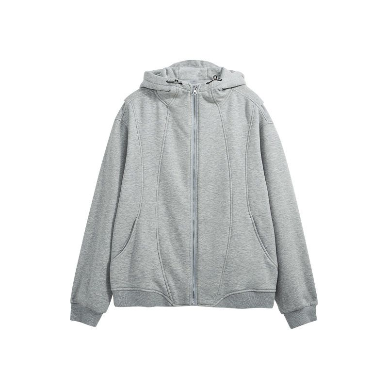 

Flame Single-Layer Fleece-Lined Hooded Sweatshirt Men s Autumn and Winter Fashion Brand Patchwork Heat Preservation and Warm Zipper Outwear Couple Flower Ash X L