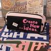 Retro Graffiti Candy Colored Pencil Bag Dopamine Pencil Case Stationery Storage Bag  Boy/Girl