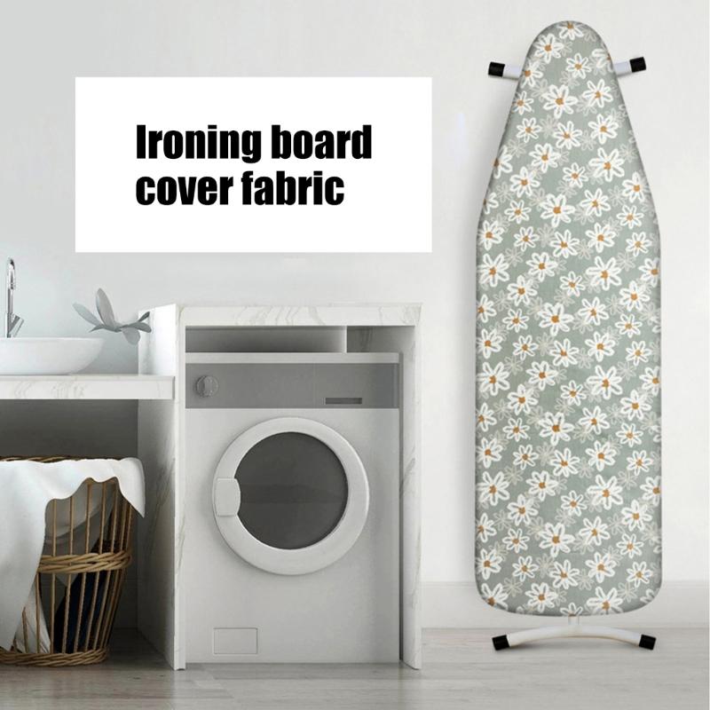 NonSlip Ironing Board Cover 70x45cm Fabric Floral Ironing Board Case for Most Standard Ironing Boards Replacement