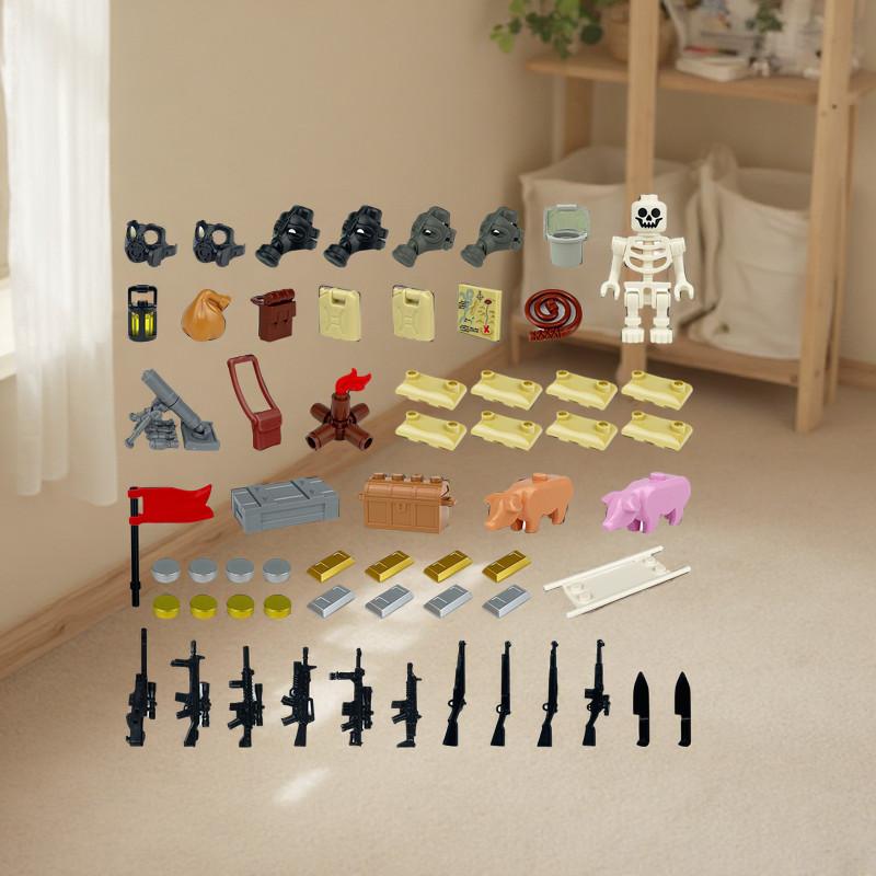 Military Building Block Upgrade Set With Plastic Accessories For Diy Collectors